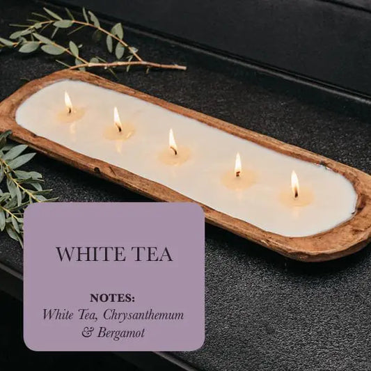 5-Wick Dough Bowl Soy Candle - White Tea