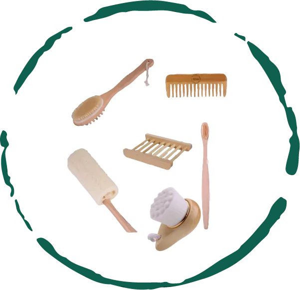 Kit de Esenciales de Baño Ecológicos y Zero-Waste en Bambú