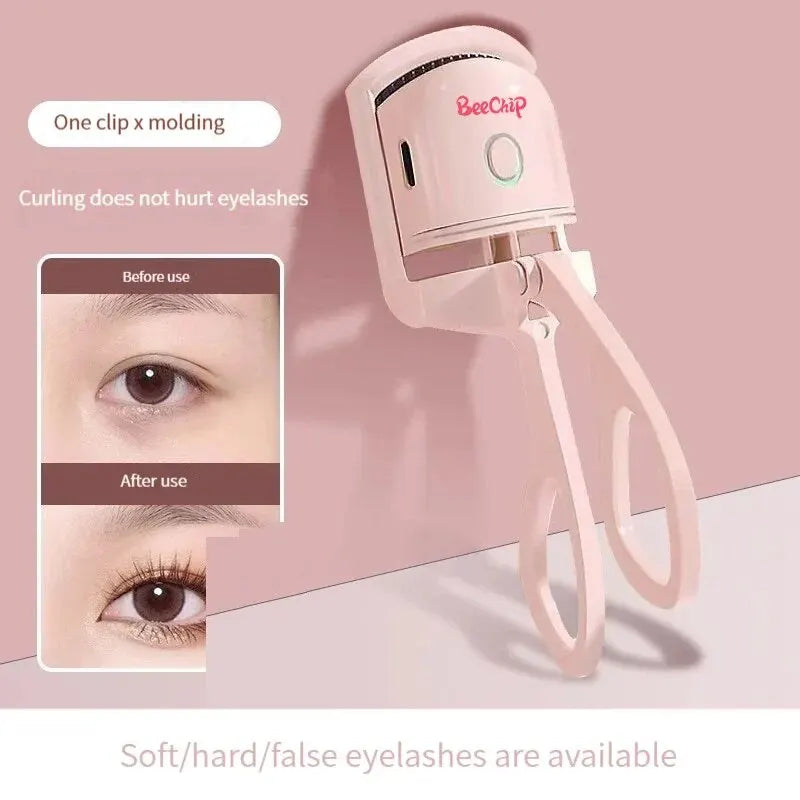 Pink Electric Eyelash Curler: Fast, Portable and Long Lasting