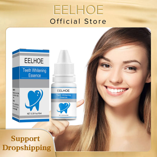 EELHOE Teeth Whitening Serum Caries Remove Teeth Plaque Remover Yellow Tooth Stain Cleaner Teeth Cleansing Dental Repair Serum