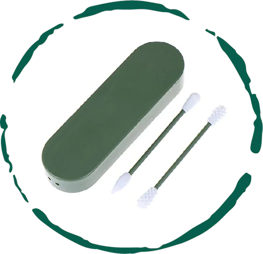 Reusable Silicone Cotton Swab -2 Pack 