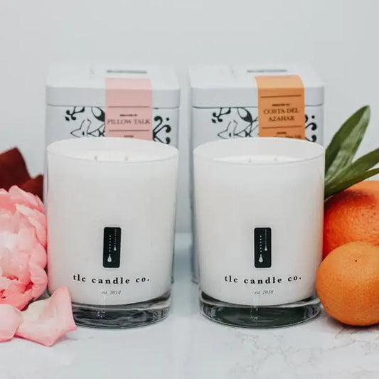 "Lazy Summer Days" Pillow Talk and Costa Del Azahar Luxury 2-Wick Soy Candle Gift Sets